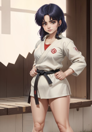(Akanetendowaifu: 1), lindo, rostro enfadado, (uniforme karate corto: 1.2), pose dinamica,decidido, cabello corto, cabello largo,mirando al espectador, pose karateka patada al aire,pierna patada, gritando, rostro detallado hiperrealismo, ojos detallados, mujer hermosa, sonriendo, picardia,desafiante, patada al espectador, piernas hermosas,nsfw,Teaching legs, vestido corto

(realista: 1.2), (realismo), (obra maestra: 1.2), (mejor calidad), (ultra detallado), (8k, 4k, intrincado), (disparo de cuerpo completo: 1), (disparo de vaquero: 1.2), (85 mm), light particules, luci, (muy detallado: 1.2), (cara detallada: 1.2), (degradados), nsfw, ojos coloridos y detallados,

(Fondo gimnasio dojo karate), (fondo detallado), paisaje detallado, (Angle Dynamic: 1.2), (dynamic  pose: 1.2), (regla de third_composition: 1.3), (Line of action: 1.2), plano amplio, solo, daylight, luz espectacular