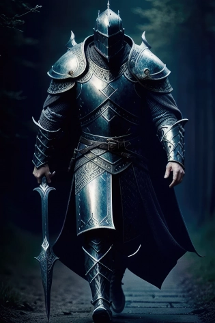 wandering knight out walking| medieval| fantasy| digital art| intricate details| masterpiece| highly detailed| rpg| cinematic lighting| medieval ambiance <lora:epiNoiseoffset_v2:1>