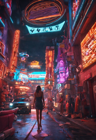 ?masterpiece, Beautiful Shosanna Dreyfus, RED dress, Busy street with neon signs, Highly detailed lighting, Dramatic, Art Station 8k HD Trend Digital Art Realistic Detailed High Resolution, detailliert, Skin texture, Hyper-detailing, realistic skin textures, s Armor, top-quality, No super high, (Photorealista: 1.4), hight resolution, detailliert,  Raw foto, Sharp Re, by Liegefries Nikon D850 Film Stock Photo: 4 Kodak Portra 400 Camera F1.6 lens rich colors hyper realistic texture dramatic lighting unrealengine trend in artstation cinestill 800