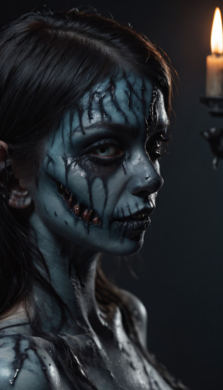 masterpiece inspired by Hellraiser, H. P. Lovecraft and Evil Dead 2013, realistic full body ((hard body pierced)) photography of two young evil zombie skinny female, without clothes slim skinny young two evil zombie female with hard body pierced ((two nude young slim skinny young evil zombie female, full body pierced)), decomposing, out dark-black liquid from decomposing body, 12k definition, full body of two beautiful cute young skinny nude creepy scary evil zombie female psycho monster bat young girl with sparkly translucent pale ghostly dark evil zombie skin cuddling close without clothes decaying black-blue liquid body with piercing, very intricate scary facepaint bodypaint full pierced with dark liquid out, detailed bright ghostly dark liquid out from eyes, freaky shiny evil zombie skinny emo, light blue and light green dark hair, and evil scary wicked grin-blue, dark shadowy scene in very spooky haunted house, ultra-detailed, ((dark art)), horror swamp, full body view, head to toe, UHD