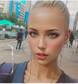 Mulher morena com brincos de aro grandes na rua da cidade com as pessoas, pintura digital realista, Arte digital realista 4K, Arte digital realista 4K, anime hiper realista, pintura digital ultra realista, arte digital muito realista, 8 k arte digital realista, pintura digital fotorrealista, arte digital ultrarrealista, arte digital ultra realista, arte digital altamente realista, desenho digital realista