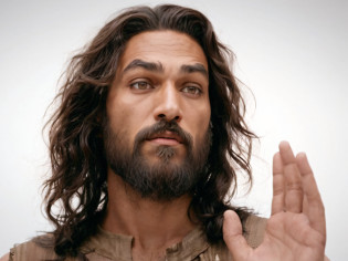 homem arrapado com cabelos longos e barba fazendo um sinal de parada, Jesus Cristo em Mass Effect, jesus of nazareth, Jesus Cristo, Jesus, jesus wasted at a party, rosto de Jesus, jason momoa as assyrian, Tron legado Jesus Cristo, Jesus Gigachad, Jesus Raptor, Vestido como Jesus Cristo, Jesus Cristo Fumando um Blunt