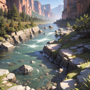 Chapter 1 Knowledge
??The night was dark and moonless, and a cool light rain was falling, and the rain was dripping on the dirt and rocks on the riverbank, washing away the blood on it, and a faint fishy smell permeated the air.
??This is a deep canyon floor, where the rushing stream that splits the rocks rushes in the center of the valley, and the sound of the water echoes in the valley.
??On both sides of the deep valley, on one side are vertical cliffs, on the other side are steep slopes, countless tough shrubs and grasses struggle out from between the rock and mud, and the bottom slope of the steep slope begins to gradually flatten, forming a sloping tidal bank in the river --auto --s2