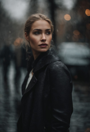 Sad girl,cry,darkness,Rain sky,?.?.?.?.?.?.?.?.?.?.?.?.3D,Upscale,hard disk,Blonde short,is crying,with his back turned