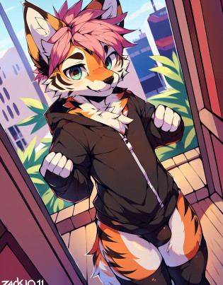 by zackary911, (coffee:1.1), e621, Dog-1, Fox, anthro, femboy, solo, tight black hoodie clothing, fur, looking up perspective, perspective from tiny, (he is looking down at the tiny), curvy thighs, huge thighs, blep, Dog-1, dog-1 furafinity, Dog-1 you tuber, fox with trigesa details, black outfit with red detail V-neck, fox with very dark ears, Puple eye,big belly plus six pack, color, left eye red, right eye pink, limp, pink hair, tiger detail on the body, very tight panties,by zackary911, (coffeesoda:1.1), hioshiru, zackary911, wolf, anthro, femboy, solo, tight black hoodie clothing, fur, looking up perspective, perspective from tiny, (he is looking down at the tiny), curvy thighs, huge thighs, blep, Dog-1, dog-1 furafinity, Dog-1 you tuber, fox with trigesa details, black outfit with red detail V-neck, fox with very dark ears, blue gray color, left eye red, right eye pink, limp, pink hair, tiger detail on the body, very tight panties, favela Brazil in the background of the window, black ear inside her pink, feminine and masculine scenario bisexual style, femboy written clothes, Brazilians, brasileiro,one piece swimsuit ,male,bulge,sexy pose