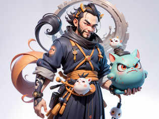 (Daisaku),(Need),(Super meticulous),(full bodyesbian:1.2),Japanese ukiyo-e girl?japanese geisha?Beautiful?Oriental dragon?Aeolian Thor?Raised sexy????Oriental face?TV Anchor?Bust portrait illustration?Alone?In black suit?a blue tie?The face is slightly chubby?The face was clean?without a beard?Black super short hair?Black eyes?Smile confidently?3C computer sub-products?iPad? iphone?Digital painting?3D character design by Mark Clairen and Pixar and Hayao Miyazaki and Akira Toriyama?The illustration is a high-definition illustration in 4K resolution?With very detailed facial features and cartoon-style visuals?