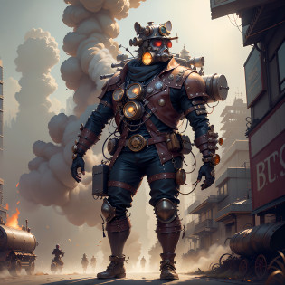 There's a sexzy indian 1woman with a street punk, standing with Steam punk Helicopter,dusky skin, with muscled body,less dress,Royal look,helmet, arte conceitual steampunk, sexzy full body view top to bottom, standing in backview turning camera, random camera anhle,dark smoke fog background,arte street punk digital, arte street punk de alta qualidade, Wojtek FUS, arte digital street punk, detailed wild street punk illustration, Portrait of a gold and copper mechanical woman, arte street punk, estilo de arte dieselpunk, cyberpunk street punk, estilo de fantasia street punk, Arte digital altamente detalhada em 4k, sci-fi street punk