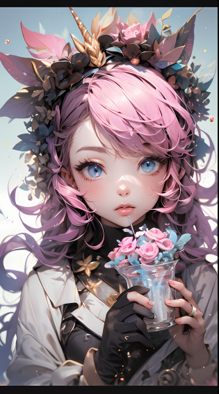 Also inspired by her work?I created an image of a cute girl with a similar style?The girl I drew was?Dreaming of flying in the sky with your own pet unicorn?Because she likes the color pink?I use a lot of pink in my clothes and accessories..........?pure?Because I like sweet things?Let your eyes shine with candies and cakes floating in the sky?pure?I added 3 transcendental virtuosity effects to this image.?The transcendental technique is?It is a style of painting that draws very finely to resemble a photograph.?The three I chose were:::::::::?Is?Influence of Antonio L�pez?Capture the beach and the little changes and movements of girls and unicorns?pure?Add different elements from a photo?It gives more appeal to the image?NP?Sketchbook that a girl has?There is a picture of me and a unicorn?pure?Unicorn horns are tied with iridescent ribbons?
Ron Muke's influence?Realistically reproduces skin texture, Girl and unicorn hair and clothes?pure?Make the scale a little smaller, ni.?Create contrast with the background?NP?Candies and cakes floating in the sky look bigger than them?pure?Small scratches and stains on the limbs?
Influence of Marilyn Minter?I'm adding drops and splashes to girls and unicorns?pure?Enlarge lips, Eyes, tongue, Feet, etc.?Enhance texture and color?NP?Girl's lips are pink and plump?There are water droplets?pure?Unicorn eyes are dark purple?Reflecting stars?Their tongues are red and slimy,?There are traces of candy or cake?pure?Their paws are white and clean,?There are water droplets or sand.?By fusing the technologies of these three people,?I devised the following?