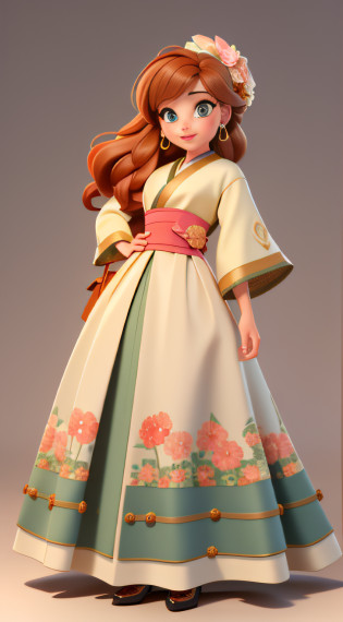 clew??????1.3???realisticlying??tmasterpiece?best qualtiy?1 slim girl?Vintage clothing?Stylish matching?Puff Sleeve Tops?long  skirt?facing to audience?full bodyesbian??Adult body proportions?The face of an adult?cabellos largos dorados?beautifull detailed face?focal?single focal?? Side lighting), (slanty eyes:1.2), (full bodyesbian:1.3), White kimono negative tips: (Worst quality:1.4), (Normal quality:1.4), (Low quality:1.5), low res, Old, Fat,ugliness??Thick lip?1.2?Number of steps?20?Sampler?Euler A?CFG ratio?7?seeds?2913955319?Size?400x800?Model hash?A144C6F127?Models?oMix 8.333?Denoising intensity?0.5?ENSD?31337?Upscale employment: 1.5, Hires steps: 20, Hires upscaler: R-ESRGAN 4x+ inpaint(face): Negative�prompt: (Worst quality:1.4), (Normal quality:1.4), (Low quality:1.5), low res, Old, Fat , Ugly, (Thick lip:1.2), Bad eyes, Bad face steps: 20, Sampler: Euler A, CFG scale: 7, Seed: 2913955319, Size: 600�1200, Model hash: A144C6F127, model: oMix 8.333, Noise Removal Strength: 0.6?ENSD?31337?Mask blur?4