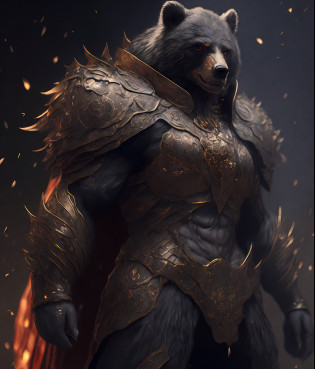 (masterpiece), best image quality, (super fine CG unified 8k wallpaper), (best image quality), (best illustration), (best shadow), full body shot, black bear personification, hercules, warrior, chinese heavy armor, chinese ink style, amazingly magnificent chinese ancient theme, martial arts style, chinese fairy tale, highly detailed, dynamic, movie, amazingly realistic light and shadow, vivid, full of vitality, 8k, octane rendering, fantasy engine, highly detailed, concept art, realistic, crying engine,