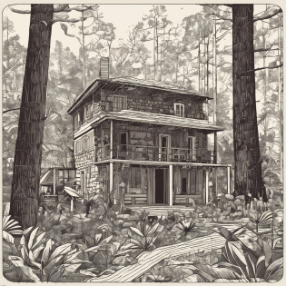 reencontrando-me na Casa de Araffard?there are trees, Casa na Madeira, Casa na floresta, Casa de campo na floresta, Casa na floresta, Cabana na Mata, logotipo ilustrado, Cabana na Mata, A pequena casa na floresta, solitary cottage in the woods