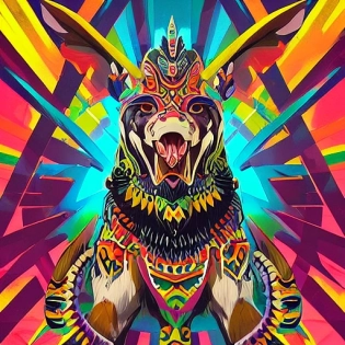 totem animal totem aztek greeble tribal style fanart ornate fantasy heartstone ankama gta5 cover style official behance hd artstation by Jesper Ejsing, by RHADS, Makoto Shinkai and Lois van baarle, ilya kuvshinov, rossdraws totem color pastel vibrant radiating a glowing auraintricate, elegant, sharp focus, illustration, digital painting, concept art, matte, art by WLOP and Artgerm and Greg Rutkowski and Alphonse Mucha, masterpiece
