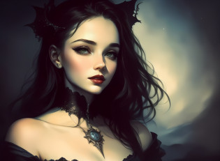 Front-facing, perfect proportions, full body, seductive pose, portrait, high resolution, highest quality, super high quality, super detail, ultra-realistic, photorealistic, close-up portrait of woman with chalk on neck, Tom Bagshaw art style, art style Tom Bagshaw, Charlie Bowater's style, Tom Bagshaw style, inspired by Tom Bagshaw, Dark Fantasy Portrait, Vampire Girl, Dark Fantasy Style Art, Tom Bagshaw Style, Gothic Girl Face, Charlie Bowater Style