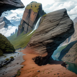 a painting of a landscape with mountains in the background, award - winning 4 k photograph, photorealistic landscape, 8k award-winning photograph, award - winning 4 k photography, marc adamus, 8k fine art photography, award winning landscape photo, by Daren Bader, sparse pine forest, 8 k award - winning photography, 4k photograph�of�painting, --auto --s2