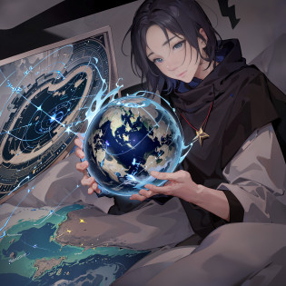 In a world where modern technology and magic are combined, there is a geospatial mage named Calvin. Calvin is a mage who is both skilled in geography and powerful in magic, and he combines these two powers to study and manipulate geographic information.

Calvin wore a dark blue robe and his long hair was tied into a neat braid. His eyes sparkled with intelligence, revealing his passion for in-depth research in geographical knowledge. He holds a slender staff with a brilliant sapphire at the tip, symbolizing his connection and control over geographic information.

As a geospatial mage, Calvin is able to acquire, analyze, and manipulate geographic information through magic and technology. He can use magic to sense and collect various data on the earth, including terrain, climate, population distribution, etc. He possesses delicate observation and insight to reveal the mysteries and changes of the Earth through the study of maps and data.

Calvin's magical abilities also allow him to manipulate geographic information and quickly generate and modify maps. He can use magic energy to update and change the information on the map in real time, marking the characteristics of the area and the distribution of resources. He can fuse multiple maps into a single single to create a comprehensive geographic information system.

Calvin's ability is not limited to the research and manipulation of geographic information, he can also use geographic information to predict natural disasters, provide early warning and escape plans for people. He can use the power of geographic information and magic to help rescue teams locate trapped people and shorten rescue time.

In addition to science and technology, Calvin knows how to respect and protect nature. Through the study of geographic information, he contributes to ecological conservation and sustainable development projects. He works closely with other scholars and research institutions to provide people with more accurate geographic infor
