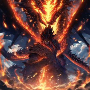 The prompt is: angry dragon goddess

The Stable Diffusion prompt: 
dragon goddess, fierce expression, fiery eyes, powerful posture, scales, sharp teeth, talons, flowing hair, majestic wings, mythical creature, mythical strength, intense energy, divine wrath, mythical goddess, supernatural powers, mythical beauty, flames, glowing aura, epic battle, fantasy world, dark atmosphere, dramatic lighting, intense colors, vibrant details, dynamic composition, high-contrast, otherworldly, mythical landscape, stormy sky, magical elements, ancient ruins, epic fantasy, destructive force, mystical charm, supernatural being, mythical presence