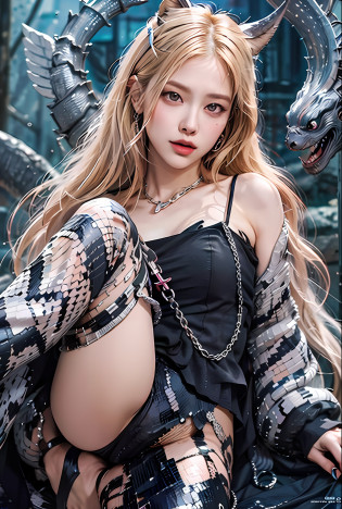surreal), (illustration), (high resolution), (8K), (extremely detailed), (best illustration), (beautiful in detail), (best quality) , (super detail), (masterpiece), (background), (face detail), solo, (active pose), full body shot, hellish horror background, draw 2 characters, all image, the monster is behind and the angel is standing in front of the monster and is hanged by the monster with chains, feet do not touch the ground, giant bull-headed monster is behind the beautiful sexy female angel. ) angelic features : perfect face , korean face , white skin , blonde pigtails glowing pink heart tattoo, perfect tattoo, 2 goddess arms tied overhead with bare armpits, long legs endlessly, white legs, feet not touching the ground due to being tied by monsters, toes lost momentum, bare feet, black snake crawling on the left leg of the goddess, snake wrapped around the leg, a spider on the chest of the female body, the goddess' leg is covered with a little cloudy solution and a patchy green solution ,) a miniature female body image, a holistically focused photo