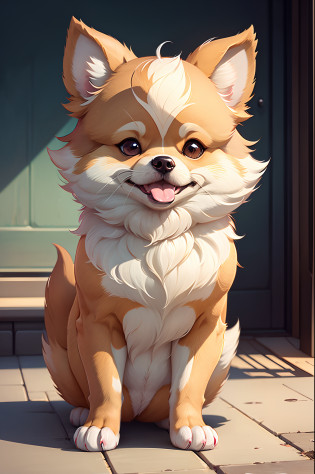 C4tt4stic, Cheergirl Cartoon?Dog breed Pomeranian?a smile