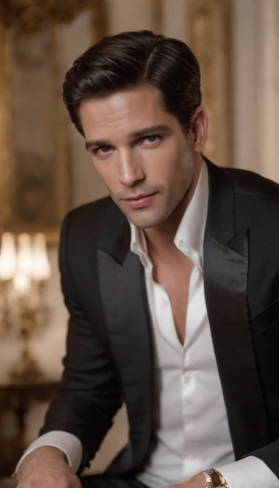 Un jeune homme?peau noire, beau?well muscled?corps poilu?chaussette blanche?Collants ultra-fins?detailled eyes?1.3??Nu seins nus?Nudity everywhere?dark eyes?renflement massif?Black hairs protruding from the bulge, plein corps Esbienne?Personnage assis sur une chaise, arms raised, cheveux noirs (short and elegant hair,), nice pose, bel homme, joli visage, royal elegant pose, merchant, (in a striped blazer), (The surrounding environment is a luxurious and classic living room) (Imagerie Sandtone) ultra realist, Prince of royalty in search, Aesthetics of old change, Aspect italien, Costume chic, Rolex, Classic car in the background, Recherche de redevances, Porter un costume blanc,, Luxury French country house in the background, Homme congolais, Sosie du visage de will smith et denzel washington