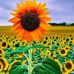 a sunflower --ar 16:9