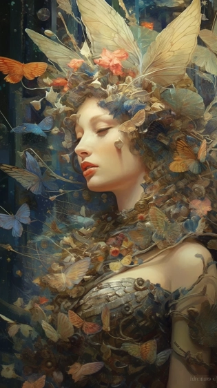 ethereal hummingbird ::3 intricate details, ornate, detailed illustration, octane render ::2 William Morris style :: trending on artstation --ar 9:16 --quality 2 --s 750 --v 5. 1