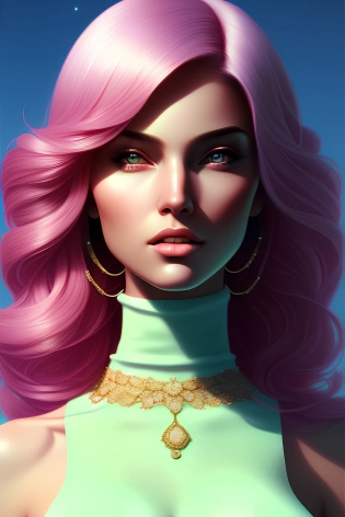 mdjrny-v4 style, full body shot of a beautiful woman standing in a bedroom, masterpiece, best quality, highres, purple and black hair, looking at viewer, black turtleneck, lingerie, realistic, intricate, 4k, smile, realistic eye, beautiful mint green eyes, detailed face, symmetric, character design, concept art, highly detailed, digital art, by Ilya Kuvshinov