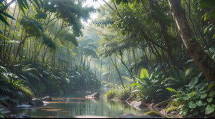 jungles, UHD, masterpiece, best quality, highres, 8k