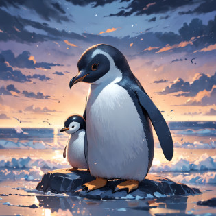 Generate masterpieces and super high quality penguin images?The following conditions apply:?Can you create an image of a beautiful penguin reading a book?

Only one penguin should appear in each image?Do not include other penguins or animals?Make sure there is only one penguin in the scene?

Don't let penguins have more limbs than they need?Paint in a natural pose?While remaining cute?Avoid overshowing your limbs?

Be careful not to introduce penguins or unwanted elements into the scene in the background?In a bright and natural environment?Imagine a scene with a happy face of a penguin?

Draw carefully?So that the tail does not appear on the ass of the penguin?Adjust it to maintain a natural look?

In this way, the neck length of the penguin is suitable,?Balance and draw?Be careful not to be too long?

Draw a chubby penguin size?Round body or?Beautifully reproduces the fluffy feeling of obesity?

Try to make sure that the resulting image is a beautiful image with only one penguin.?Unpleasant facial expressions and situations?Elements of violence and anxiety?Discriminatory or abusive elements?Please do not include any sensitive topics or biases.?

Follow these instructions?We are waiting for stunning images?to maximize the cuteness and beauty of penguins?