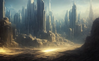 A grand city in the year 2100, atmospheric, hyper realistic, 8k, epic composition, cinematic, octane render, artstation landscape vista photography by Carr Clifton & Galen Rowell, 16K resolution, Landscape veduta photo by Dustin Lefevre & tdraw, 8k resolution, detailed landscape painting by Ivan Shishkin, DeviantArt, Flickr, rendered in Enscape, Miyazaki, Nausicaa Ghibli, Breath of The Wild, 4k detailed post processing, artstation, rendering by octane, unreal engine �ar 16:9
