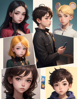 personagem dos desenhos animados de um menino foto de perfil, com fone de ouvido, arte conceitual dos desenhos animados, design de personagem muito estilizado, design de personagem estilizado, design de personagem altamente detalhado, arte infantil em artstation, design de personagens, estilo de personagem disney, arte conceitual de menino solteiro, design de personagem animado, design de personagem de alta qualidade, character exploration, grande design de personagem, In the Disney animation style, Character illustration