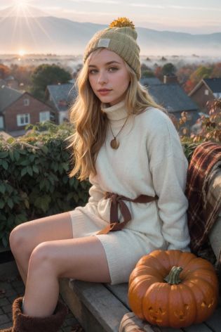 best quality, masterpiece, (photo realistic:1.4), detailed skin, intricate details, a 20 year old pretty Caucasian girl, (blonde:1.5), detailed background, bikini, (skin texture) (film grain:1.3), (warm hue, warm tone:1.2), cinematic light, ultra high res, best shadow, RAW, (hazy glow), (fading afternoon sun), (vintage lens), (bygone era), (romance), (mystique), (antique camera), (aged metal body), (soft click of the shutter), (golden-hour light), (long shadows), (weathered brick walls), (graffiti-adorned alleys), (ethereal quality), (muted pastel tones), (distant memory), (gentle haze), (dreamlike nostalgia), (light leak), (lens flare), (analog days), (unpredictable allure), (autumn magic), (sagebrush green), (cashmere turtleneck), (chocolate boots), (cranberry beanie), (flannel dress), (crackling fireplace), (cinnamon coat), (turmeric bangles), (caramel socks), (bronze pendant), (chestnut gloves), (rusty leaves), (chai latte), (toasted almond), (picturesque garden), (crisp air), (cozy nooks), (rooftop view), (crackling bonfire), (foggy mornings), (apple orchard), (woodland creatures), (sweater weather), (falling chestnuts), (cascading waterfall), (bountiful harvest), (autumn wreath), (piles of leaves), (autumnal feast), (falling raindrops), (pumpkin-carving), (cider donuts), (harvest moon)
