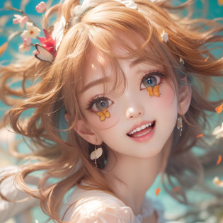 Close-up of a smiling face with an open mouth?Close-up of a smiling face with an open mouth?Close-up of a smiling face with an open mouth?Close-up of a smiling face with an open mouth?Close-up of a smiling face with an open mouth?(tmasterpiece?hentail realism?A high resolution)?(1 girl in):1.2)?Eye?Korean girl?(Best quality), (masutepiece), (1girl in), Solo, Beautiful girl, Perfect face,  Big Breast,swimwear outfit, Cool pose?DreamlikeArt?Highly detailed airbrush art(((Surreal))?intricately details?voluminetric lighting?(tmasterpiece:1.2)?(top-quality)?The ultra-detailliert?(The composition of the movement:1.4)?Highly detailed and colorful details?(Irridescent color:1.2)?(Bright lighting?Atmospheric lighting)?Dream-like?magical?dynamic compositions?Ray traching?The mirror reflects light?Shallow depth of field?Crazy detail details?ultra�-�detailed?Mixed exposure?NFFSW?Super masterpiece?Her eyes sparkled?Gaze at the azure sea?Her face is full of anticipation and courage for adventure.?A smile appeared at the corner of her mouth??Butterfly costume?Delicate butterflies?3DCG??The air is full of smiles and adventurous spirit?Gaze at the sea in the distance?There was a longing for unknown land in her gaze.?Inspire an adventurous spirit? In the rear?The sun slowly tilts to the west?Its glow brings golden light to the surface of the sea?The swaying waves create a beautiful sight..?Floating islands and clouds in the distance?It creates an atmosphere where unknown routes await? Her courage and determination condensed.?Striking presence?Her eyes sparkled?Red
