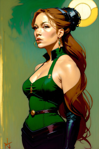(Women's painting: 1.3) from (Ultra detailed: 1.3),(Cozy: 1.3),best quality,masterpiece,highly detailed,ultra-detailed,1girl full body and long hair,[Julia Roberts:Jennifer Lopez:0.2], unreal engine 5,octane rendering,(2D:1.2), limited flat color palette, digital painting, art station, concept art, smooth, sharp focus, art by ross tran and greg rutkowski and alphonse Mucha and Bak Karol,,  (oil painting:1.16) ,(acrylic paint:1.16),(colored:1.16), (watercolor:1.16),, by (nvinkpunk:1.0),(kuvshinov:1.0),(dreamlikeart:1.0),(samdoesart:1.0),(modelshoot style: 1.0),(by artist Koho Shoda:1.3),(by artist Mike Mignola:1.3),(by artist Joop Polder:1.3),(Classical Art:1.3),(Industrial art:1.3),(Solarpunk Art:1.3), (((Jennifer Lopez)))
