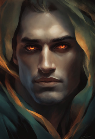 Cain with Envious Eyes:

An artistic illustration of Cain, emphasizing his eyes with a dark, envious aura.
Cain's face prominently displayed, with his eyes enlarged and a dark hue, symbolizing envy.
An abstract image conveying the emotion of envy through the representation of Cain's eyes, using colors and shapes that evoke this negative feeling.