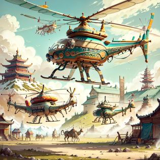 <lora:MongolPunkAI:.8> MongolPunkAI
helicopter  , detailed, intricate