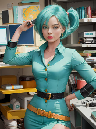 Margot Robbie as Bulma: Imagine Margot Robbie embodying the brilliant and adventurous scientist Bulma from 
