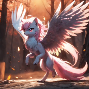 Author: kenket, Author: totesfleisch8, (Author: Thebigslick, Author: Silverfox5213:0.8), (by syuro:0.2), (full body shot), The body of a feral bird, Detailed and extremely fluffy body fur, fluff, Masterpiece, l Detailed background information, Happy, (uploaded on e621,8K, RAW photo, High Resolution,high quality), ((Masterpiece)), woman's, (frontal view), (Cinematic lighting), Backlighting, (shaded), (Simple gradient background), Author: Dagasi, (Author: personalami), [by ruan jia], Fluttershy, pink hair, turquoise eye color, (Fluttershy|phoenix:1.1), flying, wings, Fire Wings, full length, claws, (Bird's beak), (phoenix), large wings, fiery hair, splash art style, monster, feathered wings on its back, long hair, birdy, [cropped shot edges], birdy legs,