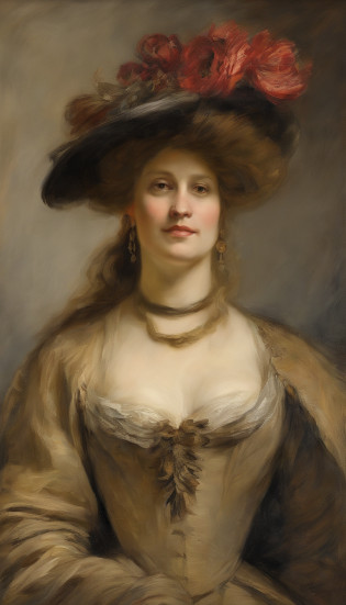 oil painting, heavy brushstrokes, paint drips, a breathtaking portrait of french noblewoman, prototype of Diana de Meridor,
the heroine of the novel Alexandre Dumas p�re 