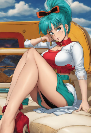 Bulma sexy ,open legs