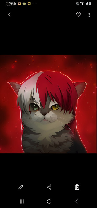 gato anime personagem shoto todoroki com cabelo vermelho e orelhas brancas com um fundo vermelho, gato anime, gato anime realista, Sora como um gato, Nekomimi, Ahri, arte Fursona, demon cat, Someone, peludo do gato, por Shingei, KDA, Fursona!!!!, gato do vazio, anime peludo, miau, gato anime