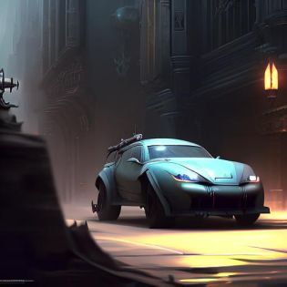 Evang, a highly detailed epic cinematic concept art CG render digital painting artwork: dieselpunk car inspired by a locomotive. By Greg Rutkowski, Ilya Kuvshinov, Stanley Artgerm Lau, Ruan Jia, trending on ArtStation, subtle muted cinematic colors, octane render, excellent composition, cinematic atmosphere, dynamic dramatic cinematic lighting, very inspirational
