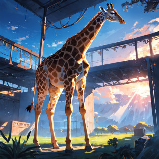 giraffe, Get some sunlight.