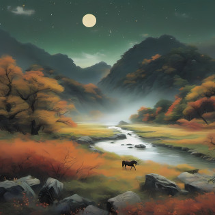 Mr. Ouyang?Ouyang Xiu claimed to himself?Reading at night??suddenly?A voice was heard coming from the southwest?I couldn't help but feel horrified?He listened?Exclaimed?