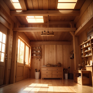 (best quality, masterpiece, ultra minute details), traditional carpentry, 