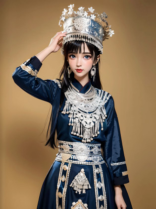 mix4,Urzang-6500-V1 Edition, Edition.1, PureErosFace_V1, 1girll, beautiful vintage color, Instagram?????A high resolution?1.4????puffy eye????8K?RAW photos?best qualtiy?tmasterpiece?1.2???realisticlying, realisticlying:1.37),realisticlying,(tmasterpiece:1.4),(Best picture quality:1.4),(shiny skins),,Makeup,Redlip,ssmile(being thin,Keep one's mouth shut,is shy,:1.3), Hmong,garments?head gear??Nipple Ring?with a pure white background?Solid yellow background?nothing background?Cutoutable