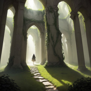 In this Full HD image, we are transported to an intriguing and mysterious setting. An imposing labyrinth stretches out before us, with its narrow paths and high walls that seem to challenge anyone who ventures out.

In the center of the maze, we see a lonely person, walking with uncertain steps and an expression of confusion on his face. She seems lost, looking for a way out amid the twists and turns and crossroads of the maze.

The subtle lighting, coming from small openings in the ceiling of the maze, casts enveloping shadows that further enhance the sense of mystery and suspense. The rays of light penetrating through the cracks reveal details of the labyrinth's intricate architecture, highlighting its stone walls and tangle of passageways.

The scenery is composed of lush vegetation, with vines and plants that curl up in the walls of the labyrinth, creating a wild and mystical atmosphere. The environment is filled with a heavy silence, which increases the sense of loneliness and challenge faced by the lost person.

Despite the apparent disorientation, we can see a determination in the person's eyes. She carries a small compass with her, holding it tightly, as a tool of hope to find her way back.

This image evokes a mixture of curiosity, suspense and a hint of anxiety. It transports us to the exciting and challenging experience of exploring an unknown labyrinth, where every step can be a new discovery or a dead end.

This description seeks to convey the atmosphere and visual elements present in the image, emphasizing the sense of loss and the challenge faced by the person in the maze.