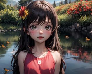 (Masterpiece, best quality, highest resolution, extremely detailed unified 8K wallpapers, official art, illustration, game CG)
(detailed light), (an extremely delicate and beautiful), volume light, best shadow, flash, Depth of field, dynamic angle, Oily skin
(1 girl, upper body, cute face), She has beautiful eyes, she has flowing long hair
BREAK
Where is spring
Where is spring?
Spring in the green mountains
There are red flowers here
There's green grass here
And the little orioles that sing
Mile, mile, mile, mile, mile, mile
Mile, mile, mile, mile, mile, mile
Spring in the green mountains
And the little orioles that sing
Where is spring
Where is spring?
Spring in the reflection of the lake
It reflects red flowers
Reflecting the green grass
And the little orioles that sing
Mile, mile, mile, mile, mile, mile
Mile, mile, mile, mile, mile, mile
Spring in the reflection of the lake
And the little orioles that sing
Where is spring
Where is spring?
Spring is in the little boy's eyes
See the red flowers
See the green grass
And the little orioles that sing
Mile, mile, mile, mile, mile, mile
Mile, mile, mile, mile, mile, mile
Spring is in children's eyes
And the little orioles that sing