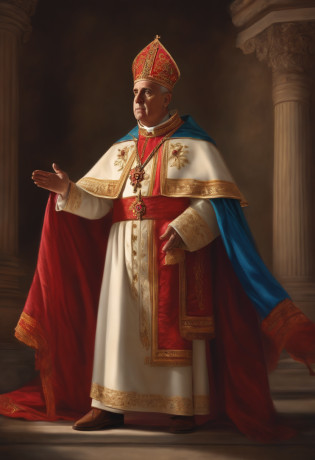 Papa Francisco de terno