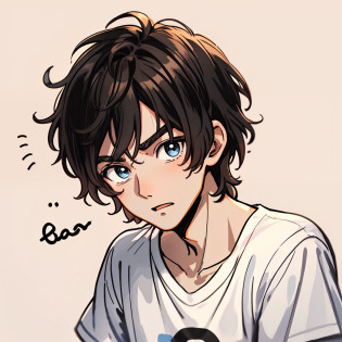 1 Handsome adult male?White T-shirt?Disney  style?Black strokes?various emotions?8K,Very short hair?healer?sadly?Hold your head?Look here