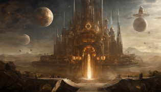 ((Best quality)), ((masterpiece)), (highly detailed:1.3), 3D, In a distant future where the boundaries between science fiction and fantasy have dissolved, the world is a tapestry of awe-inspiring wonders. Enter a universe where magic and technology coexist in harmony, shaping the destiny of civilizations across vast reaches of space.At the heart of this realm lies the Celestial Nexus, an intergalactic hub of mystical energies and technological marvels. Here, arcane knowledge intertwines with cutting-edge science, giving rise to a society where spaceships are imbued with the power of ancient spells, and technology is augmented by the mystic arts.Embark on a grand odyssey as a young explorer, destined to unravel the secrets of the Celestial Nexus. As you traverse the uncharted realms of the cosmos, encounter diverse civilizations teeming with beings who possess extraordinary abilities. From the ethereal Elven Spires, where the art of interdimensional travel is perfected, to the cybernetic enclaves of the Android Conglomerate, witness the tapestry of life as magic and technology intertwine.Unleash your latent powers as you become attuned to the energies that flow through the Nexus. Harness the ancient incantations of forgotten sorceries to propel your starship across the vast expanse of the cosmos. Engage in epic battles against cosmic abominations and interstellar tyrants, wielding enchanted weapons infused with futuristic enhancements.As you delve deeper into the enigmatic realms of the Celestial Nexus, uncover the origin of this harmonious fusion of magic and technology. Discover the ancient prophecies that foretell a cataclysmic event threatening to tear apart this delicate balance. Unite with a band of extraordinary beings, each possessing their own blend of magical aptitude and technological expertise, to embark on a perilous quest to save the Nexus from imminent destruction.In this epic saga, your choices will shape the fate of worlds, as the boundaries between